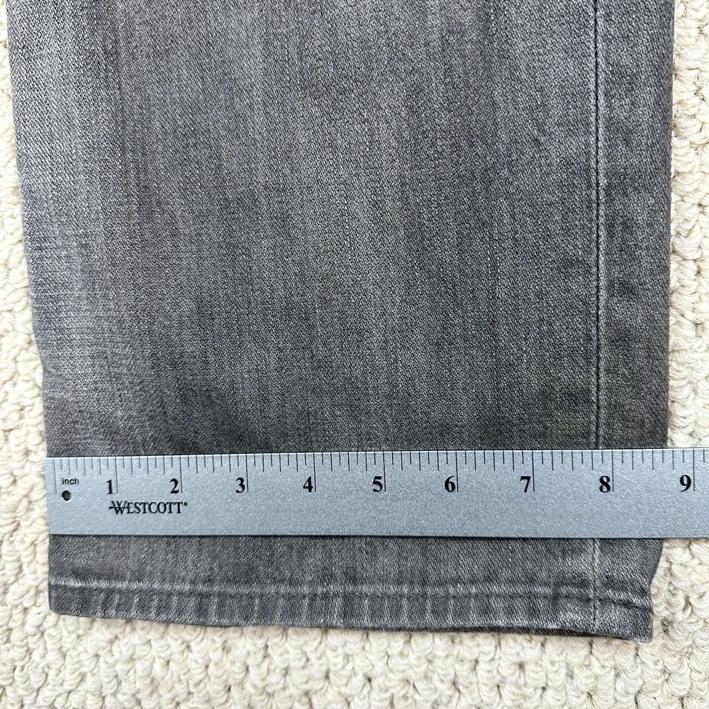 True Religion Jeans 36 (Fits 37x34) Gray Wash Ricky Relaxed Straight Flap Pocket